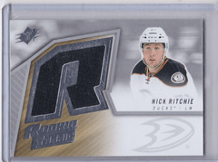 2015-16 SPX Rookie Fabric #SPXR-NR Nick Ritchie RC Anaheim Ducks